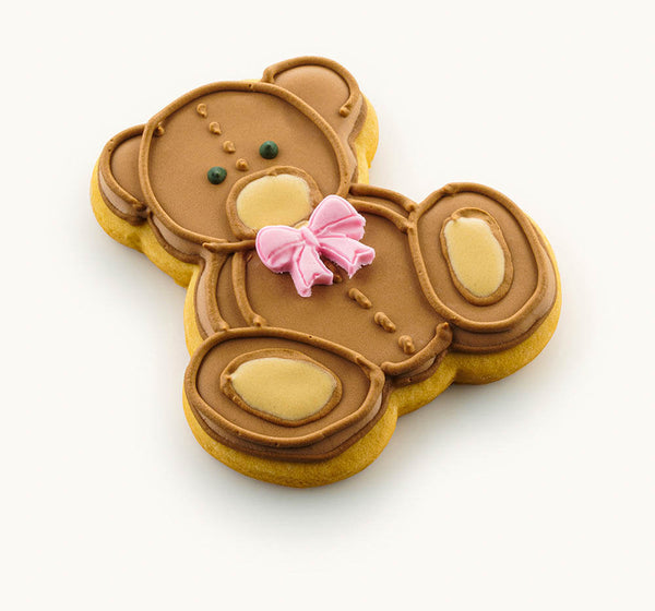 teddy bear cookies baby shower Pink