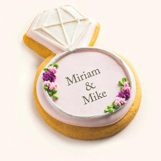 Wedding Ring Cookies Pink