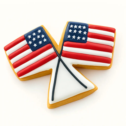 American Flag Cookies CustomCookies.com