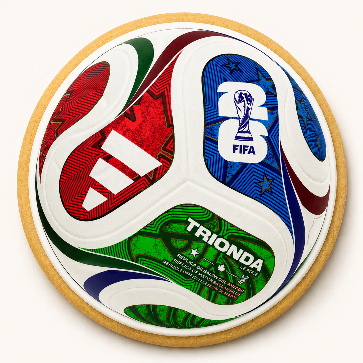 Adidas Trionda Soccer Ball Cookie | Custom FIFA-Inspired Sports Logo Cookies