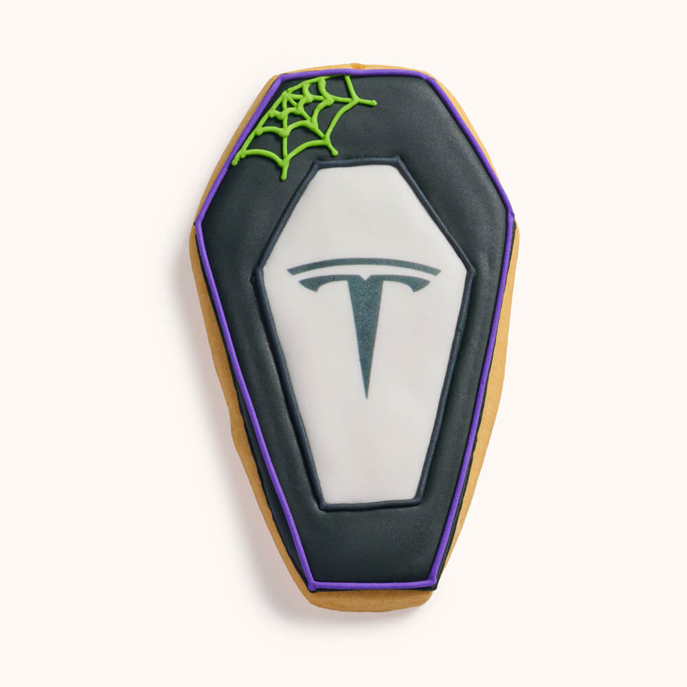 Custom Logo Coffin Halloween Sugar Cookie