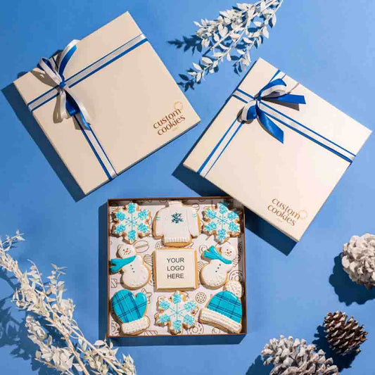 Customized Holiday Supreme Cookie Gift Box