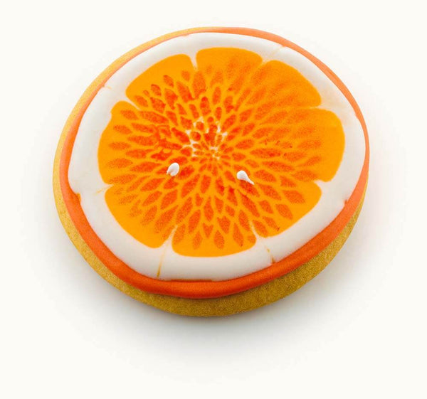 Decorated Orange Cookie