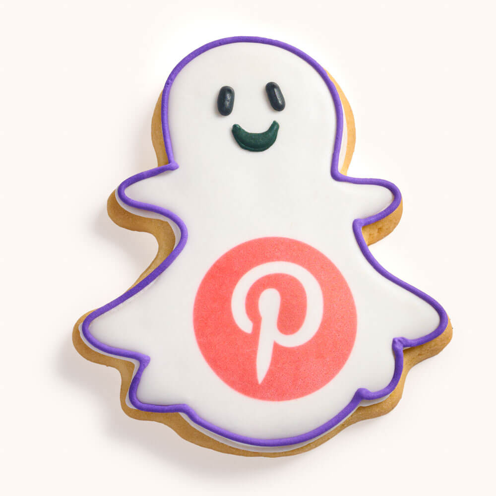 Custom Logo Ghost Halloween Sugar Cookie