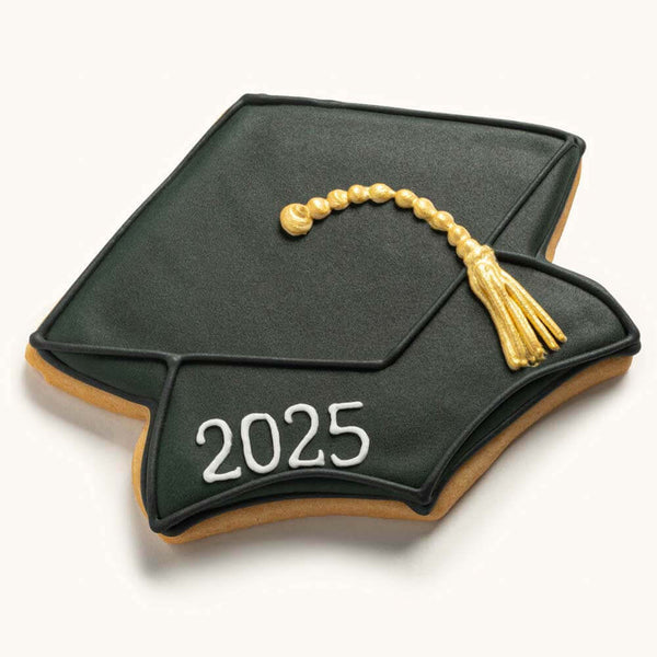 Graduation Cap Cookies Black
