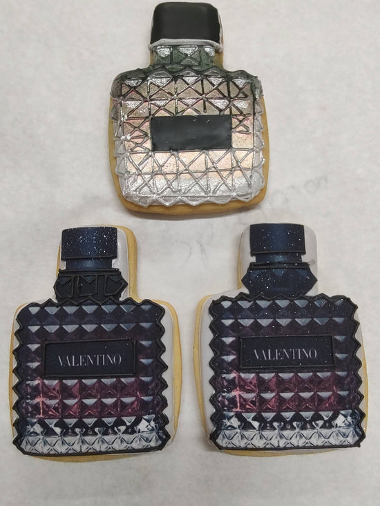 Custom Perfume Bottle Cookies - Valentino