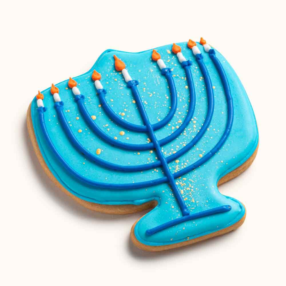 Modern Menorah Cookies