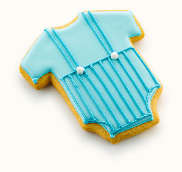 Blue Onesie Baby Cookies For Boys Baby Shower