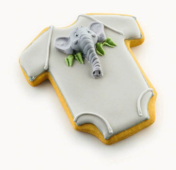 Green Onesie Cookies For Boys Baby Shower 