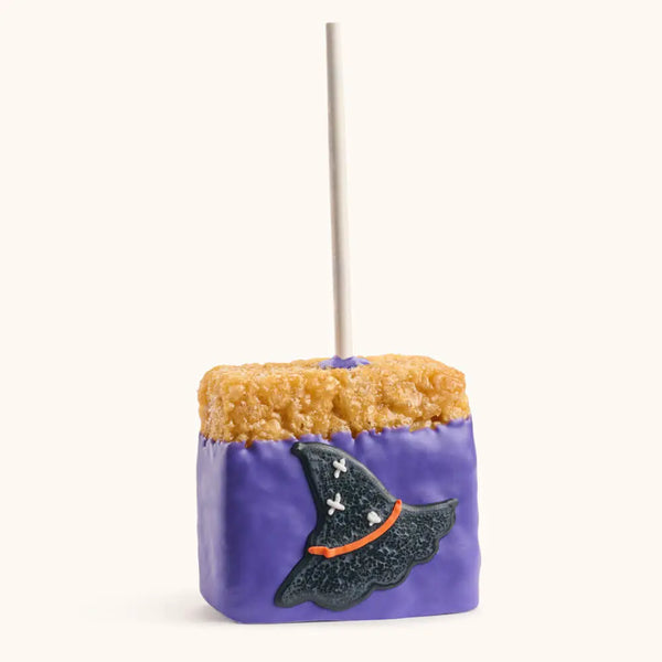 Witch Hat Halloween Rice Krispies Treat CustomCookies.com