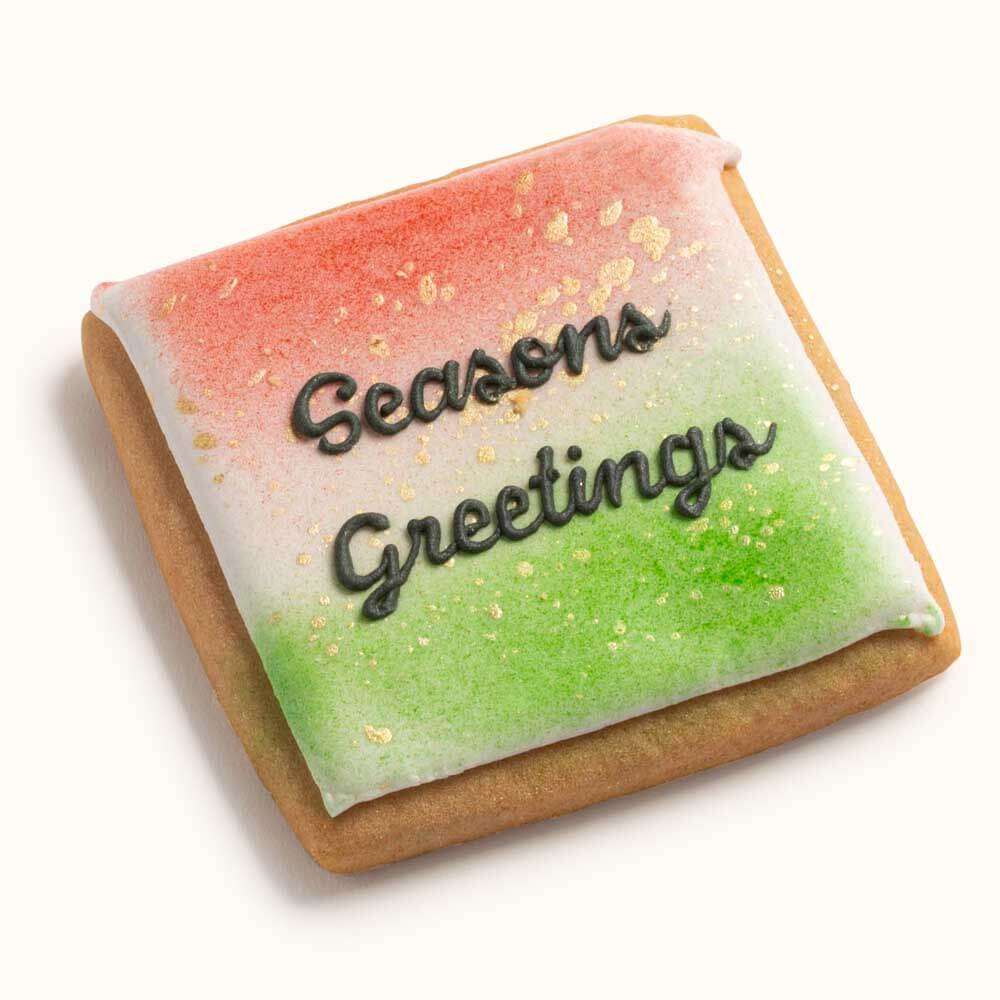 Seasons Greetings Christmas Cookie