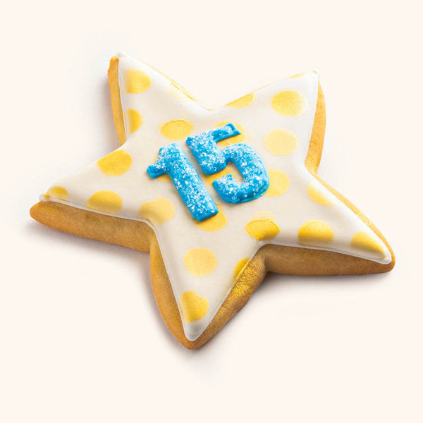 Star Birthday Cookies Yellow