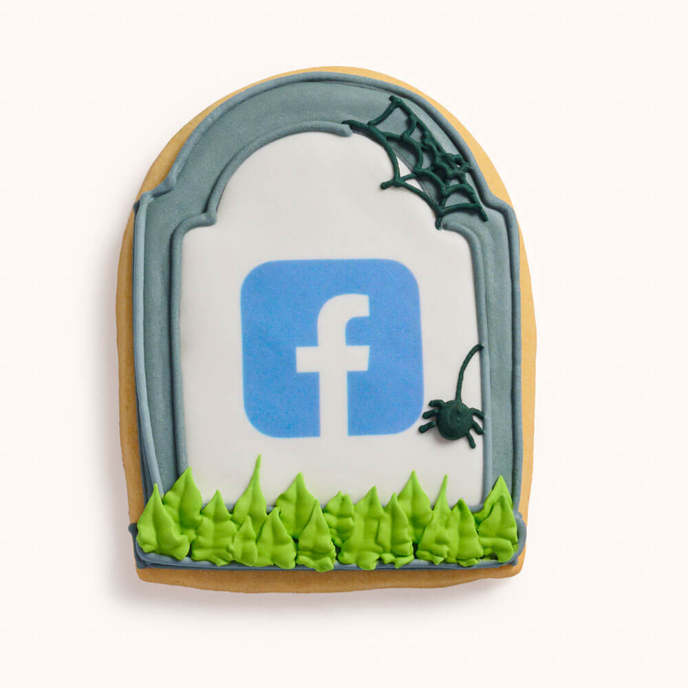 Custom Logo Tombstone Halloween Sugar Cookie