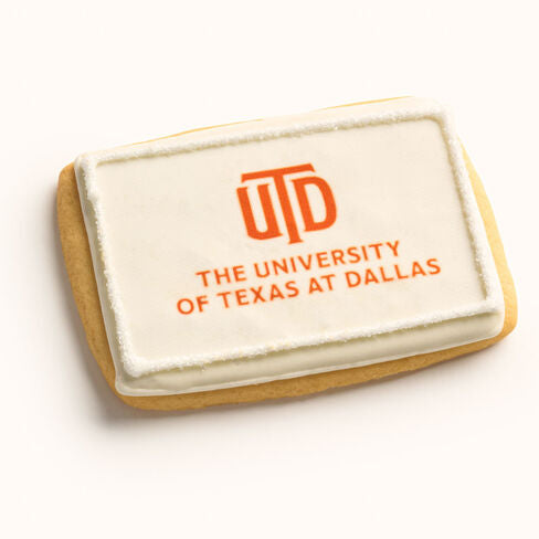 Custom College Logo & School Rectangle Cookie CustomCookies.com