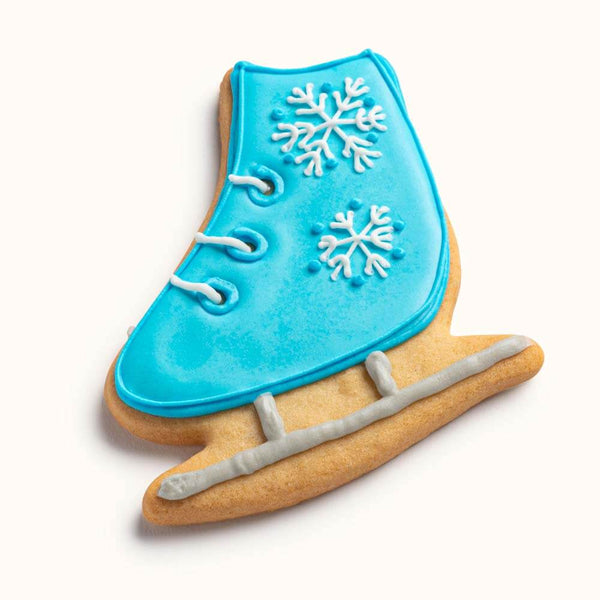  Ice Skate Cookies - Blue