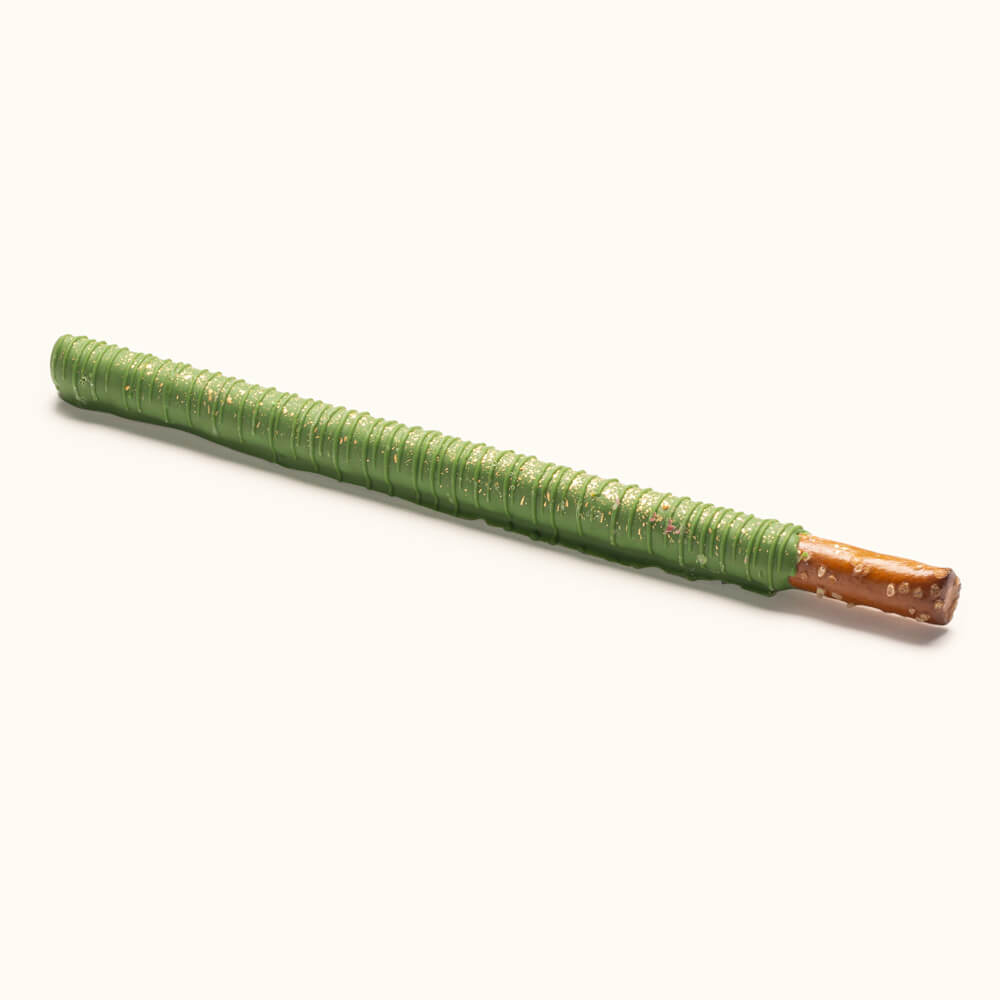 Holiday Themed Chocolate Covered Pretzels - Green