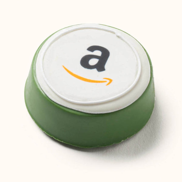Holiday Themed Chocolate Covered Logo Cookies Green