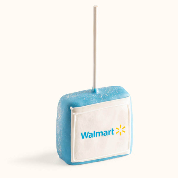 Holiday Themed Logo Rice Crispy Treats Blue
