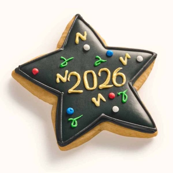 Red Graduation Star Cookie CustomCookies.com